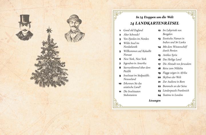 Immagine prodotto Calendario dell'Avvento di puzzle di mappe. Il giro del mondo in 24 tappe