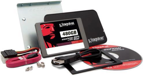 Produktbild Kingston SSDNow KC300 480GB, SATA-3, 2.5 Zoll, 7mm, Kit (480 GB, 2.5")