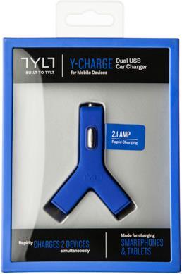 Actual product image Tylt Y-Charge Dual USB Car Charger