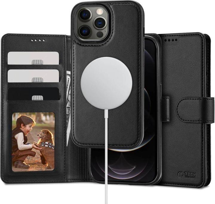Produktbild Tech-Protect Wallet Magsafe iPhone 12 / 12 Pro Black (Apple iPhone 12)
