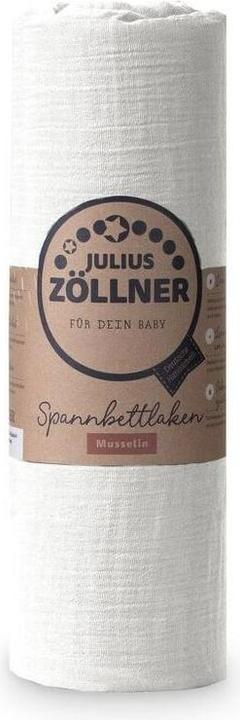 Image du produit Julius Zöllner Drap-housse Mousseline 60 x 120 cm, Ivory (60 x 120 cm)