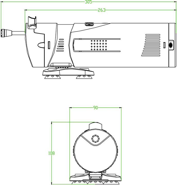 Actual product image SunSun CUP-807 4 in 1 Aquarium Pump 700 l/h 10W with 7W UVC-Clarifier and Filter Material (500 l, Internal filters, Fresh water, Salt water)