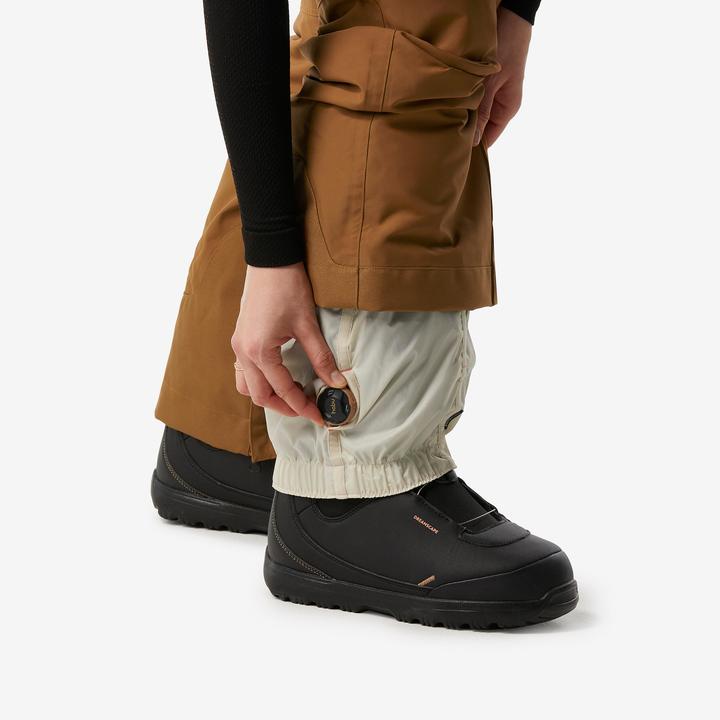 Actual product image Dreamscape Women's snowboard trousers ski trousers - SNB 500 camel (38)