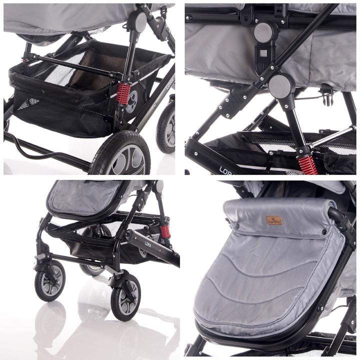 Produktbild Lorelli Kinderwagen Lora Gummiräder