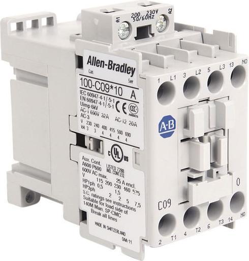 Actual product image Allen Bradley Contactor 3 NO contacts 9A 4kW 230V