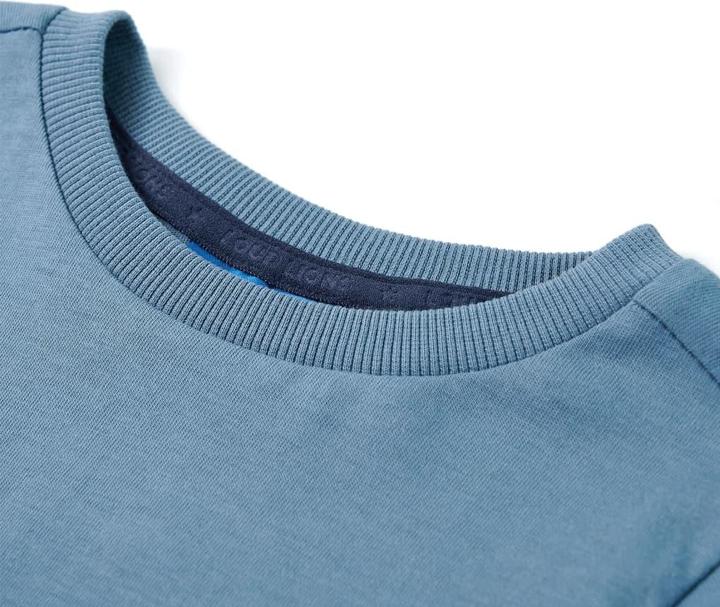 Produktbild VidaXL Kinder-Langarmshirt Mittelblau 92,Material: 100 (92)