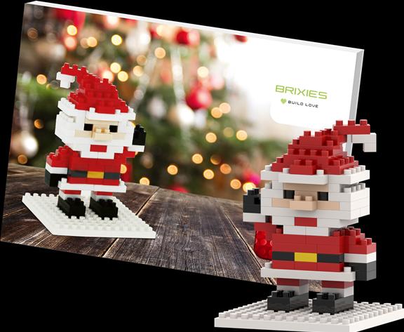 Actual product image Brixies Postcard Santa Claus