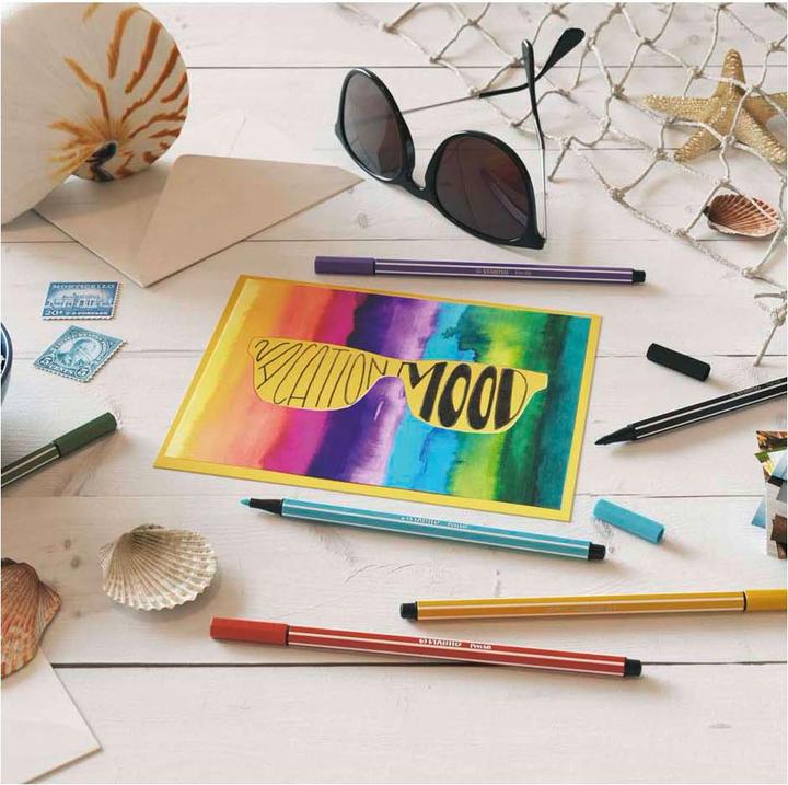 Actual product image STABILO Pen 68 Premium felt-tip pen (Lemon, 1 x)