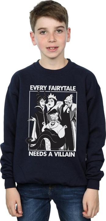 Actual product image Disney Boys Every Fairy Tale Needs A Villain Sweatshirt (152, 158)