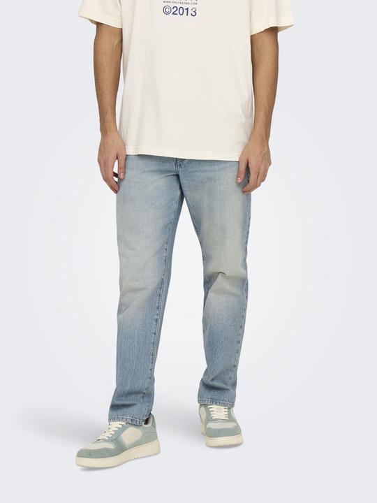 Produktbild Only & Sons ONSEDGE Mid Rise Gerade geschnitten Jeans Normal geschnitten jeans (W30/L34)