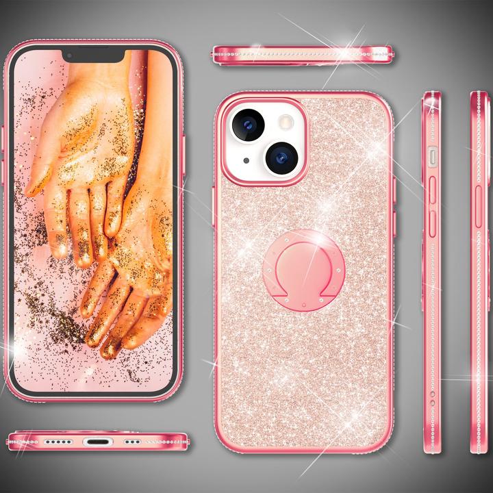 Immagine prodotto Nalia Anello Glitter Silicone Cover (Apple iPhone 13)