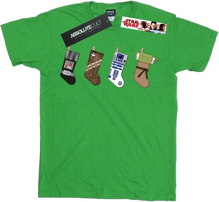 Actual product image Star Wars Boys Christmas Stockings T-Shirt (140, 146)