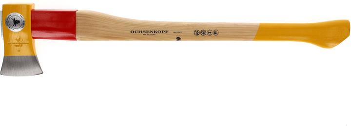 Actual product image Ochsenkopf OX 648 H-1257 SPALT-FIX axe ROTBAND-PLUS with 70cm hickory handle