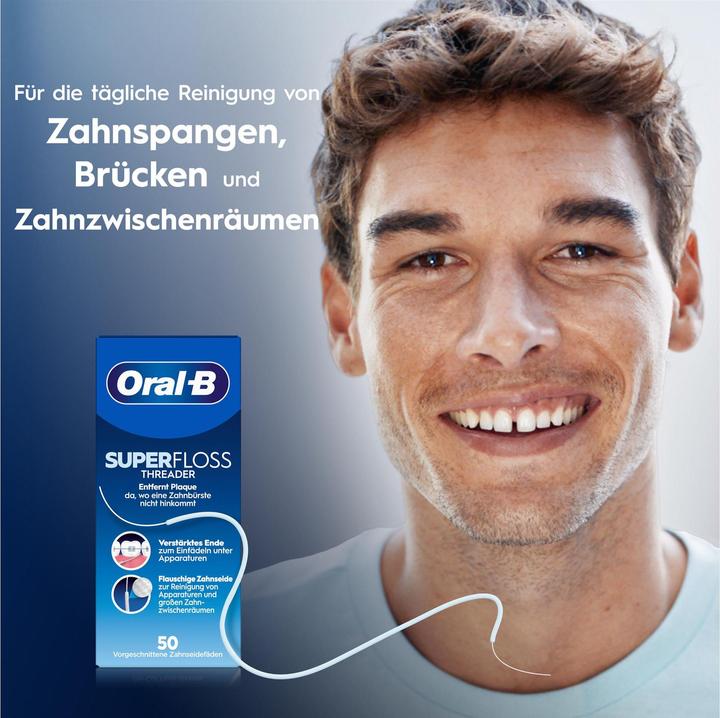 Produktbild Oral-B Threader Zahnseide 50 Fäden Zahnseide (15 m)