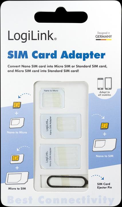 Produktbild LogiLink SIM-Karten Adapter Set