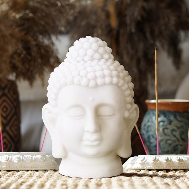 Immagine prodotto Relaxdays Testa di Buddha (12 x 10 x 17 cm)