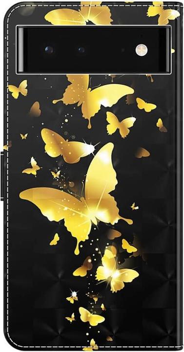 Actual product image Cover-Discount Google Pixel 7 Pro - Case Gloss Effect Butterfly gold (Google Pixel 7 Pro)