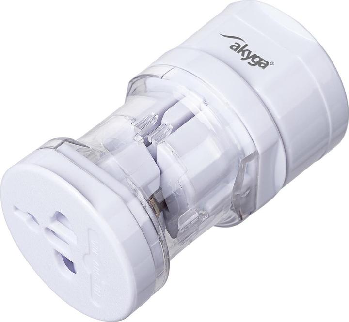 Produktbild Akyga AK-AD-61 Netzstecker-Adapter weltweit Weiss