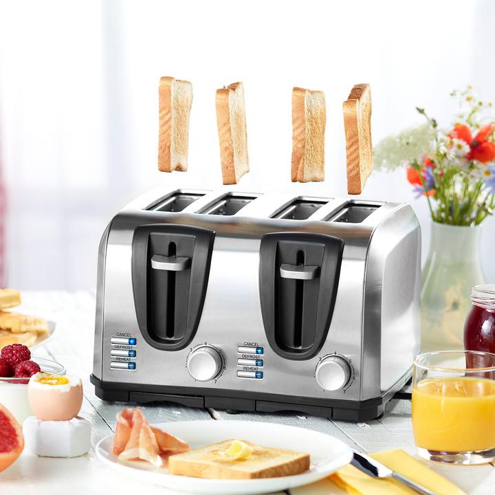 Image du produit Rosenstein & Söhne Grille-pain en acier inoxydable