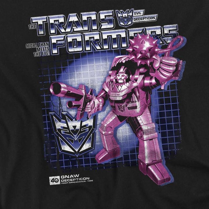 Actual product image Transformers Mens Gnaw Box 40th T-Shirt (XL)