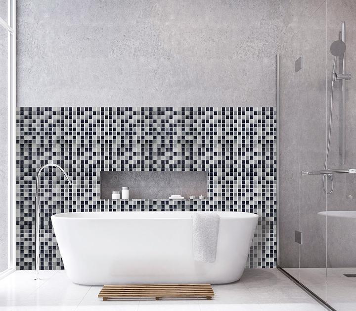 Actual product image Infactory Self-adhesive 3D mosaic tile stickers, set of 3 (26 x 26 cm)