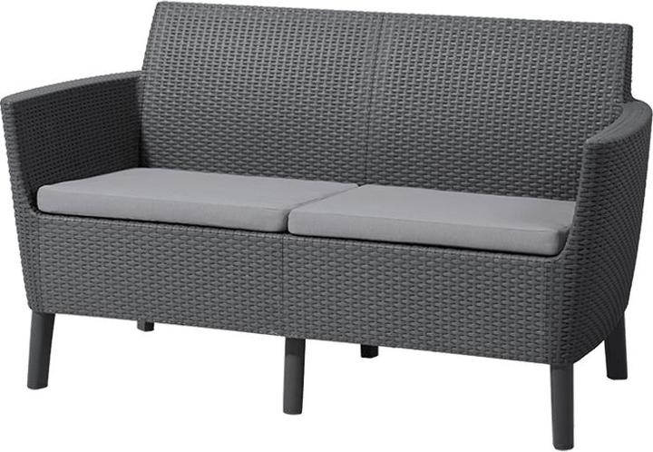 Productafbeelding Allibert Loungeset Salemo, Antraciet, 4 zitplaatsen