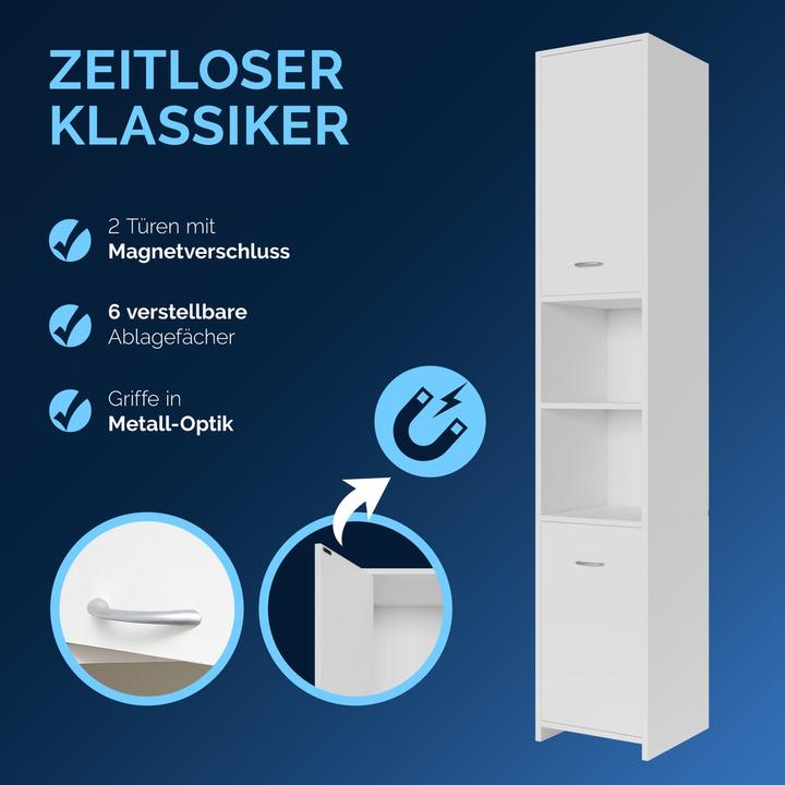 Produktbild Casaria Badezimmerschrank (30 x 30 x 180 cm)