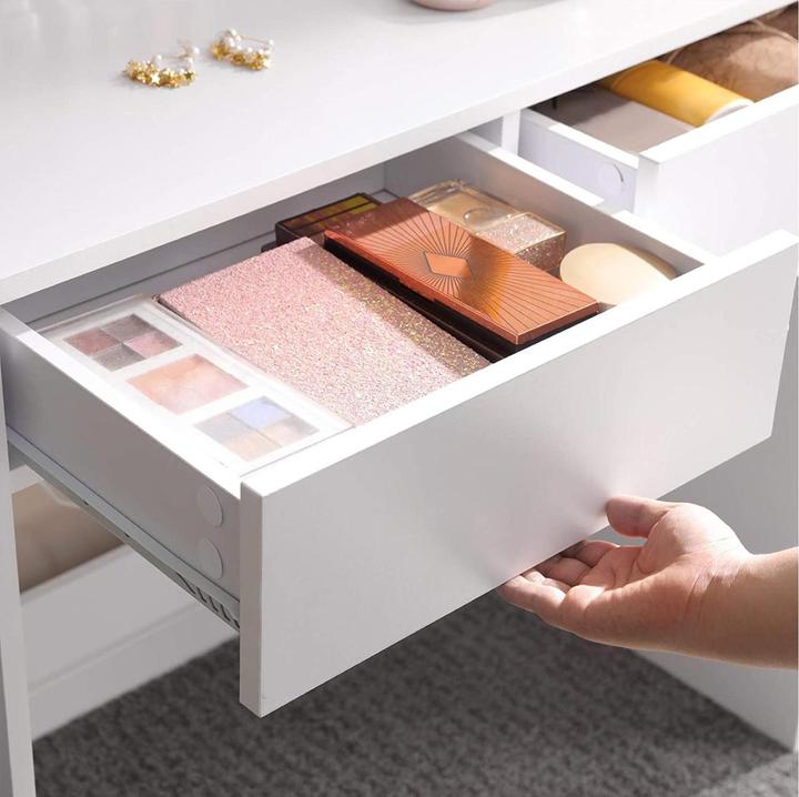 Produktbild Vasagle Schminktisch 80 x 40 x 140 cm, Weiss (80 x 40 x 140 cm)