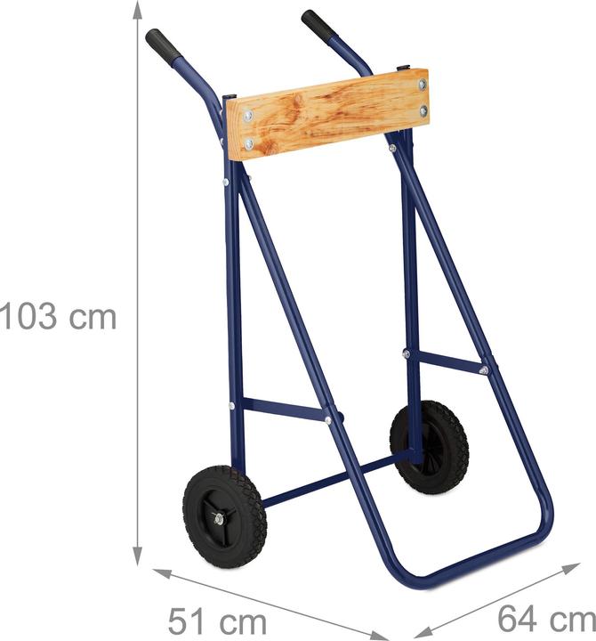 Image du produit Relaxdays Béquille de hors-bord