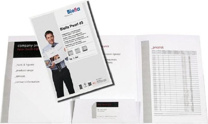 Produktbild Biella Präsentationsmappe Pearl A4 Weiss, 25 Stück (A4, 25 x)