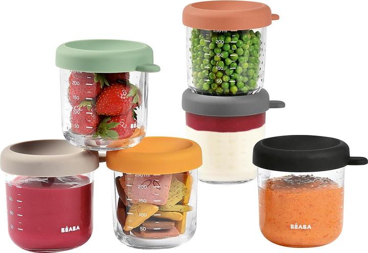 Immagine prodotto Beaba Porzioni di vetro 6 pezzi 250ml (miscela Sun)