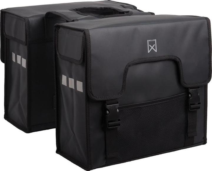Actual product image Willex Wilex Shopper - Double bicycle bag - 38 liters - Matt Black (Luggage carrier bag)