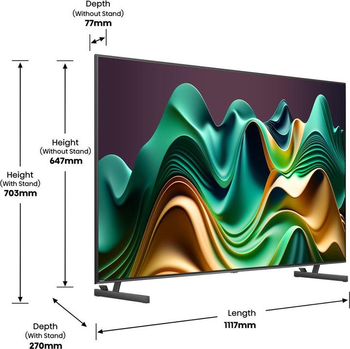 Produktbild Hisense TV 50U6NQ (50", Mini-LED, 4K, 2024)