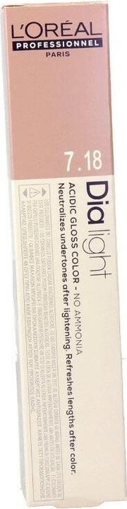 L'Oréal Professionnel DIA LIGHT gel-crème acide sans amoniaque #7,18 50 ml (#7,18)
