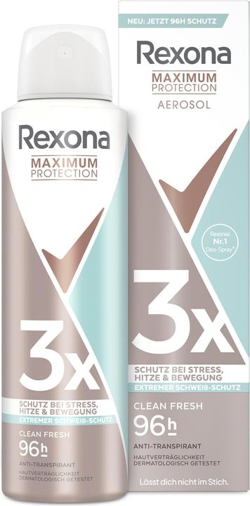 Image du produit Rexona Déodorant Spray Maximum Protection Clean Fresh 150 ml (Spray, 150 ml)