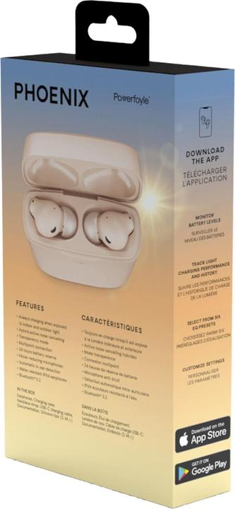 Immagine prodotto Urbanista Phoenix Cuffie In-Ear Bluetooth senza fili a ricarica solare Rose (ANC, 8 h, Senza fili)