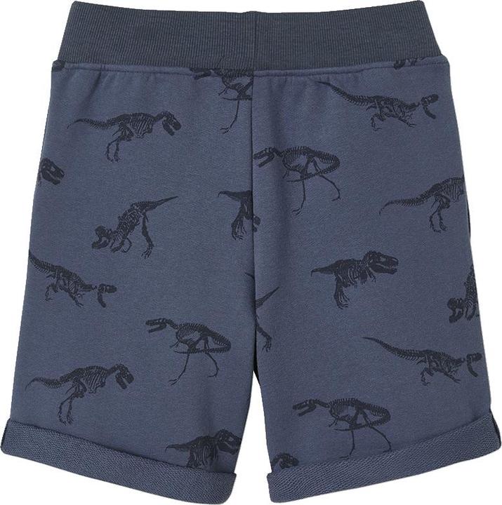 dunkelblau bedruckt dinos