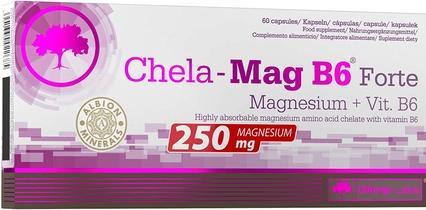 Actual product image Olimp Sport Nutrition Chela-Mag B6 Forte (60 Caps.) (60 Piece, Capsules)
