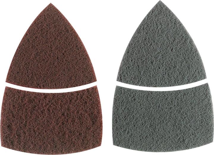 Produktbild Bosch Professional Zubehör Reinigungsvlies-Set für Multischleifer, 2-teilig, Klett, 102 x 62, 93 mm (Fein, Mittel)