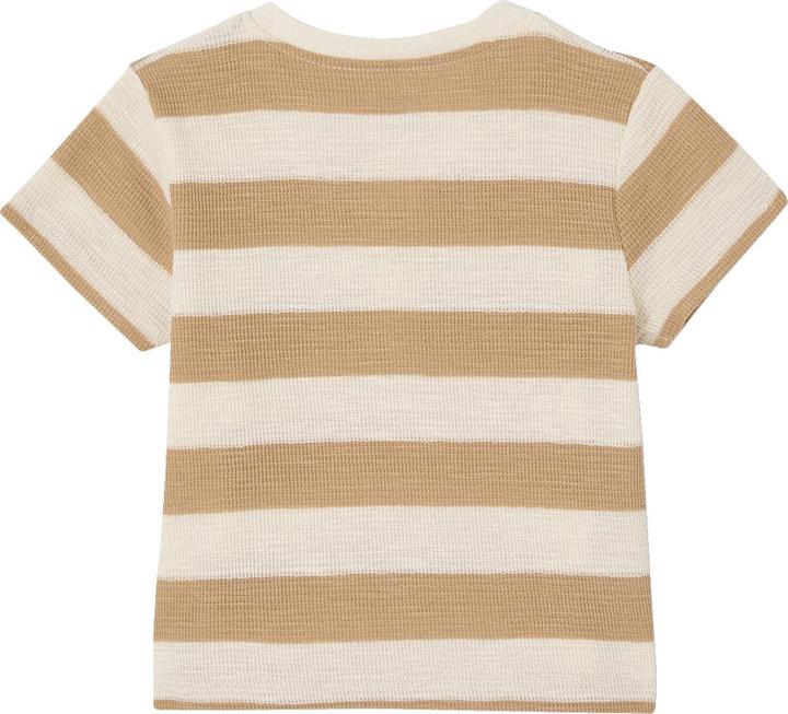 Produktbild Vertbaudet Bio-Kollektion: Gestreiftes Baby Shirt aus Waffelpikee (92)