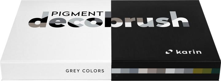 Actual product image Karin PIGMENT DECO BRUSH - Brush Marker (Green, Grey, 12 x)