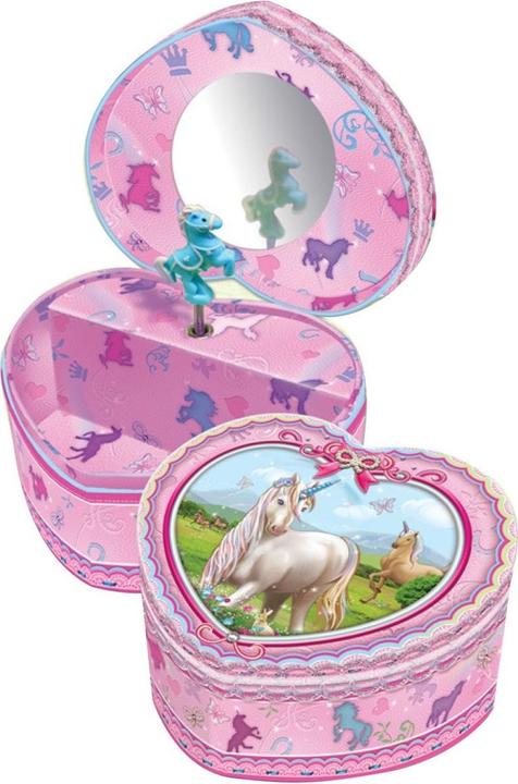Pulio Pecoware Heart-shaped music box - Unicorns