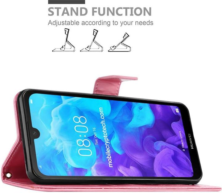 Productafbeelding Cadorabo Bloemen Boekomslag (Huawei Y6 Pro)