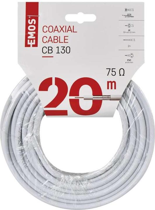 Produktbild Emos Koaxialkabel CB130, 20m (Antennenkabel)