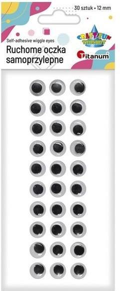 Image du produit Titanum Selbstklebende Augen ohne Wimpern 12mm rund 30Stk (Cils artificiels)