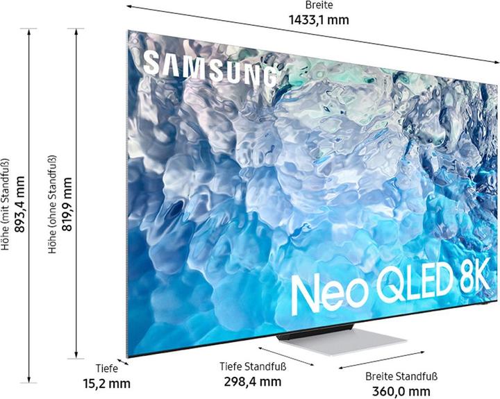 Produktbild Samsung QE65QN900B (65", QN900B, QLED, 8K, 2022)