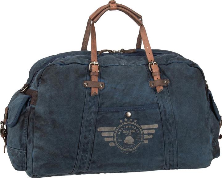 Actual product image Greenburry Vintage Aviator 5899 Travel Bag Blue Edition (54 l)