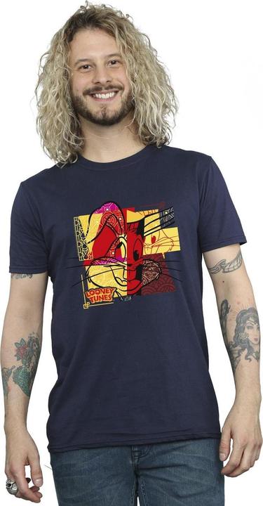 Actual product image Looney Tunes Mens Bugs Bunny Rabbit New Year T-Shirt (M)