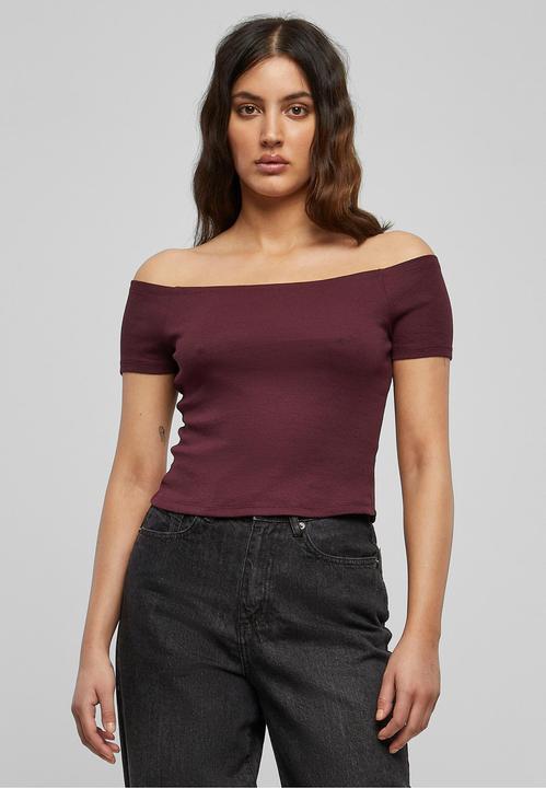 Produktbild Urban Classics Ladies Off Shoulder Rib Tee (S)