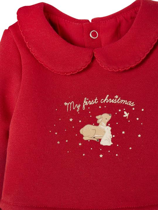 Actual product image Vertbaudet Christmas baby set: dress, hairband & tights (74)